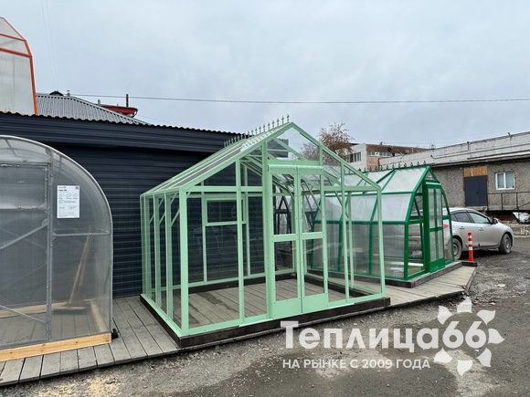 Теплица Гарденикс 3 С (под стекло), ширина 3 м